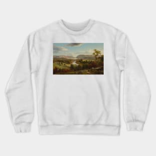 View From New Windsor, Hudson River by David Johnson Crewneck Sweatshirt